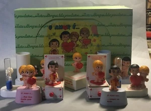 LOVE IS... 9 PVC-FIGUREN Sonderbearbeitung. MAIA & BORGES + OVP PORTUGAL 1980er - Bild 1 von 12