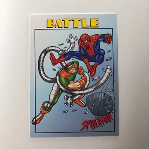 Marvel Comics Spider-Man VS Dr. Octopus BATTLE 1997 Fleer Trading Card # 36 - Foto 1 di 5