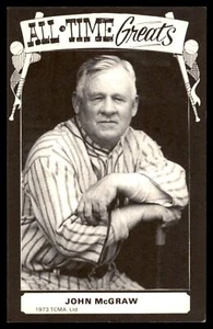 1974 TCMA 1973 All Time Greats John McGraw New York Giants Blank Back - Picture 1 of 2