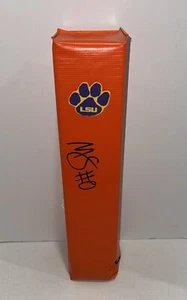 MAASON SMITH SIGNED TOUCHDOWN PYLON LSU TIGERS NFL STAR PROOF JSA COA - Picture 1 of 2