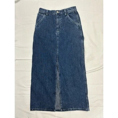 Falda midi vaquera The Limited vintage abertura años 90 carga utilitaria rara encontrar talla 2 nueva con etiquetas Foto 1 de 4