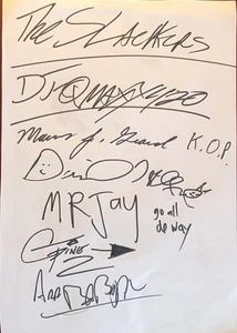 The Slackers Ska band autograph signed 8"x12" paper - Picture 1 of 1