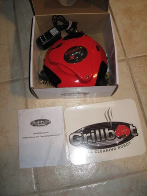 NUEVO Robot de limpieza de parrilla automático Grillbot cepillos y cargador de latón rojo Foto 1 de 4