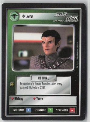 Star Trek CCG Jera 1994 Limited Edition Black Border Common NM/LP - Image 1 of 2