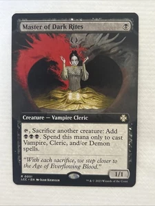 MTG Master of Dark Rites 51 Rare Extended Art Lost Caverns of Ixalan Commander - Picture 1 of 2