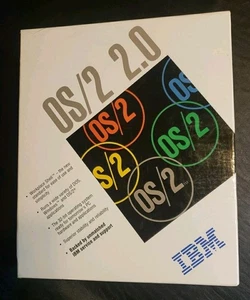 Nowy IBM OS/2 2.0 - 3.5" Zapieczętowane pudełko - 1992 NOS Vintage i "rzadkie" - Zdjęcie 1 z 5