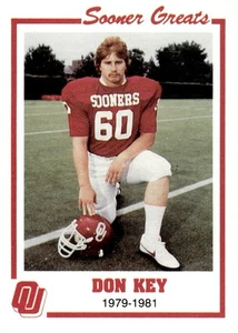 1988 Oklahoma Sooners Greats #13 Don Key - Picture 1 of 2
