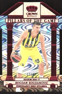2329G 2023-24 BOGDAN BOGDANOVIC #22 PANINI CROWN ROYALE EUROLEAGUE RED /49 - Picture 1 of 2