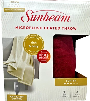 Micropeluche SunBeam tiro térmico 50 pulgadas X 60 pulgadas Foto 1 de 4