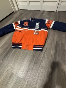 Franchise Club Syracuse Orange NCAA Orange/Black Varsity Jacket Size S/P - Bild 1 von 17