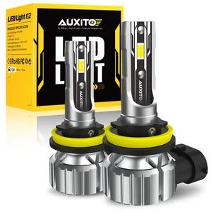 AUXITO H11 LED Headlight Kit Low Beam Bulb Canbus Super Bright 6000K White 100W - Picture 1 of 19