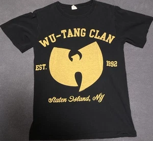 Wu-Tang Clan T-Shirt Rap Gelb Logo Classic Hip-Hop Schwarz Herren Größe Small - Bild 1 von 1