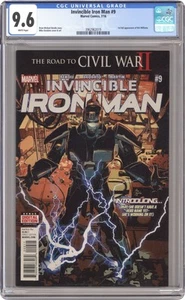 Invincible Iron Man #9A Deodato CGC 9.6 2016 3962962019 1st Riri Williams - Picture 1 of 2