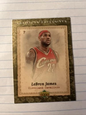 2007-2008 Upper Deck Artifacts Lebron James Artifacts Exclusives Card #218  - Image 1 of 2