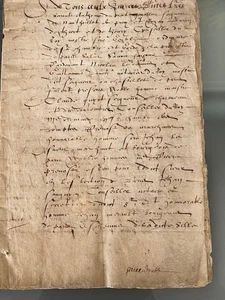 Antique Handwritten 21 Page French Manuscript - Picture 1 of 21