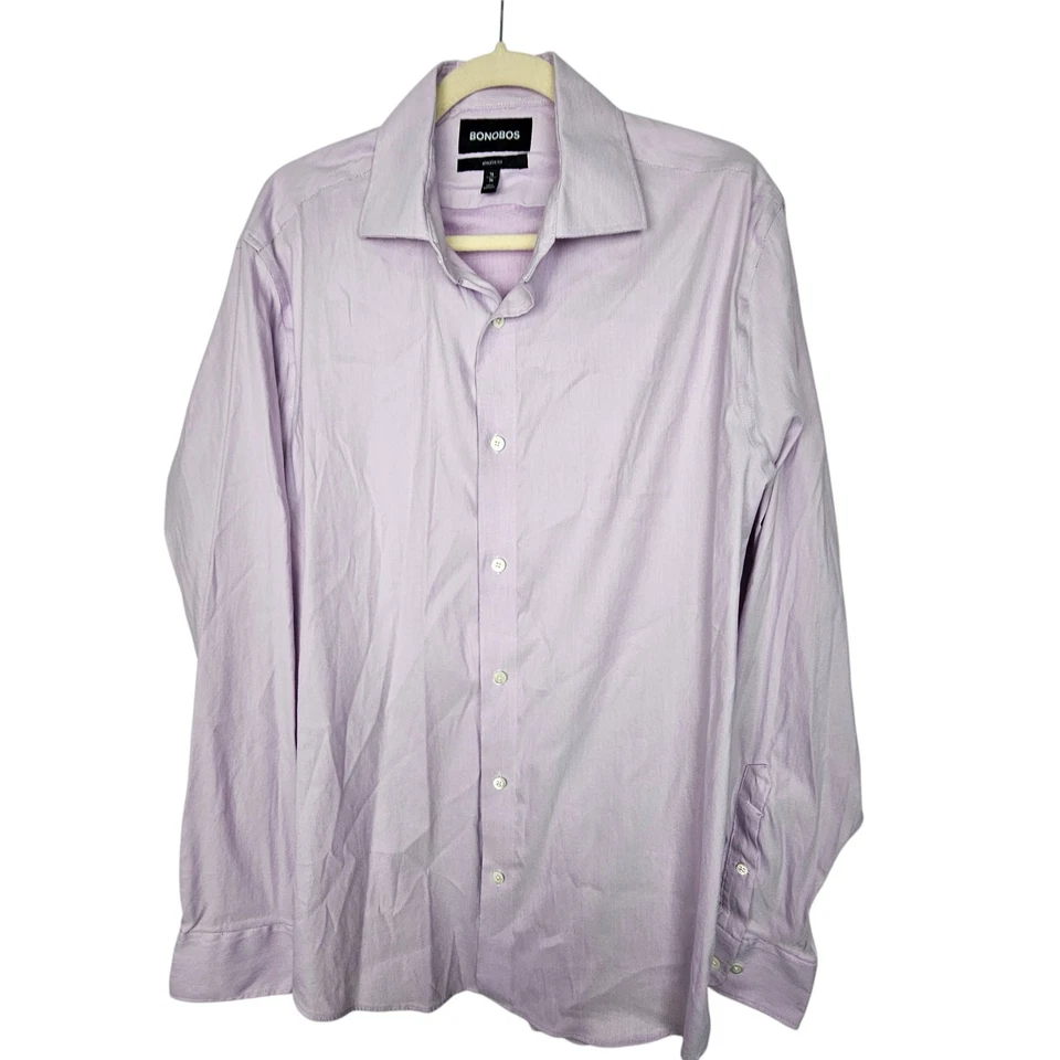 Camisa de Vestir Bonobos Camisa Manga Larga Camisa con Botones Hombres 16-36 Ajuste Atlético  Foto 1 de 4