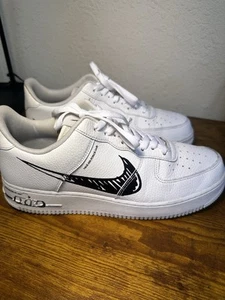 Nike Air Force 1 Low Sketch - Black - CW7581-101 Lightly Worn, Air Force one - Picture 1 of 20