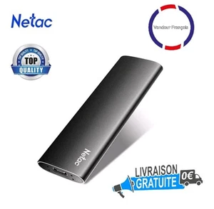 Dique dur SSD Externe USB 3.2 Gén 2 Disque Dur Netac Portatif Vitesse 550MB - Photo 1/9