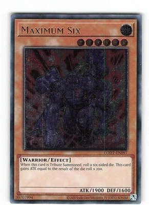 Yugioh MAXIMUM SECHS , lodt-de097 Ultimate Rare deutsch Near Mint  - Bild 1 von 2