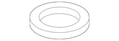 Junta de tampa de enchimento de óleo de motor Mercedes-Benz genuína 111-018-00-80 - Imagem 1 de 3