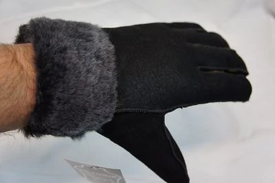 REAL 100% GENUINE SHEEPSKIN SHEARLING LEATHER GLOVES UNISEX Fur Winter S-2XL - Image 1 of 4
