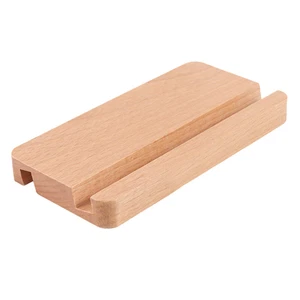 Handy Schreibtisch Halterung Holz Tablet-Ständer Handyhalter Telefonständer New - Bild 1 von 12