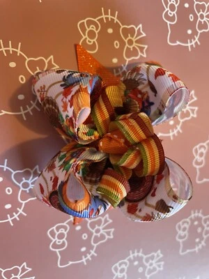 Thanksgiving Hair Bow - Image 1 of 3