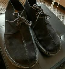 Clarks Originals desert trek black suede leather shoes size UK 11 great cond 