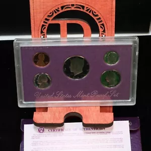 1990 Proof Set U.S. Mint Original Government Packaging OGP COA - Picture 1 of 4