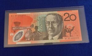 1997 Australia 20 Dollars Polymer Banknote - A.E. Evans, I. Macfarlane - See Pic