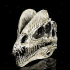 Dinosaur Dilophosaurus Skull Resin Model Collectibles Home Bar White