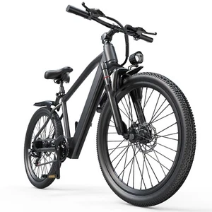 26'' Electric Bike for Adult 500W 20MPH 37Miles City Mountain Commuting E-bike - Picture 1 of 54