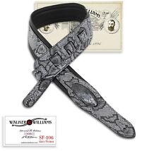Walker & Williams SF-106 Grey Python Snake Pattern Strap with Snakehead  
