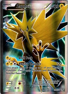 Pokemon TCG Zapdos XY Generations 29/83 Full Art Ultra Holo Rare Card NM
