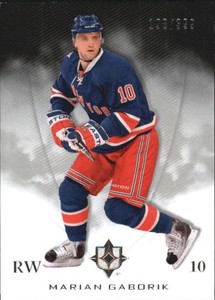 2010-11 Ultimate Collection Rangers Hockey Card #38 Marian Gaborik/399