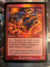 1x Foil Grim Lavamancer LP Red Torment MTG Magic the Gathering x1 MKE