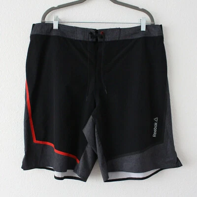 Reebok Black and Gray CrossFit Training Shorts Workout Gym - Image 1 of 4