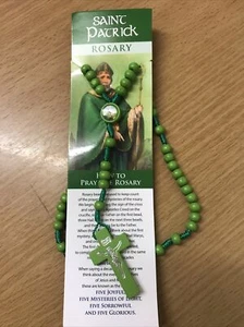 Religious St Saint Patrick’s Day Irish Celtic Rosary Free Postage - Picture 1 of 7