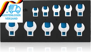 DURATECH Hahnenfußschlüssel-Set, 10-Teilig, 3/8" Maulschlüssel-Set, Metrisch 10- - Bild 1 von 12