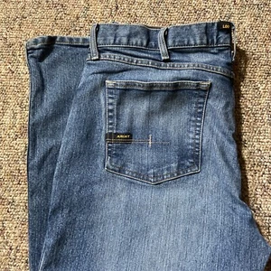Ariat Rebar M4 Low Rise Boot Herren 38x30 Dark Wash Denim Western Blue Jeans - Bild 1 von 11