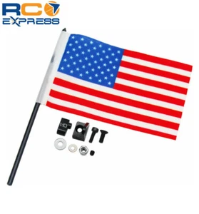 Hot Racing Traxxas TRX-4MT 1/18 Old Glory Flag w/Aluminum Mount TXMT330FM - Picture 1 of 6
