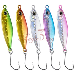 5er Set Mini Angelköder Spinner Köder Metall Vorrichtungen Strand Gießen Meer Bass Hecht - Bild 1 von 9