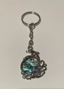 Dolphin Keychain Summer Blue Stone - Picture 1 of 2