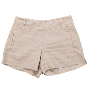 Cartonnier Anthropologie 100% Linen Shorts Beige Womens Size 4 - Picture 1 of 5