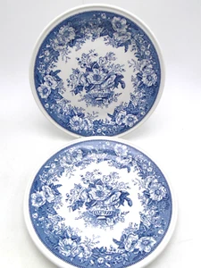 2 Villeroy & Boch Mettlach Balmoral blau 81/4 Zoll Salatteller Porzellan - Bild 1 von 4