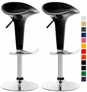 2er Set Barhocker Saddle Höhenverstellbar Drehbar Barstuhl Tresenhocker Hocker - Bild 1 von 13
