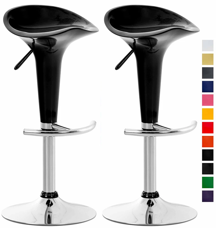 2er Set Barhocker Saddle Höhenverstellbar Drehbar Barstuhl Tresenhocker Hocker - Bild 1 von 1