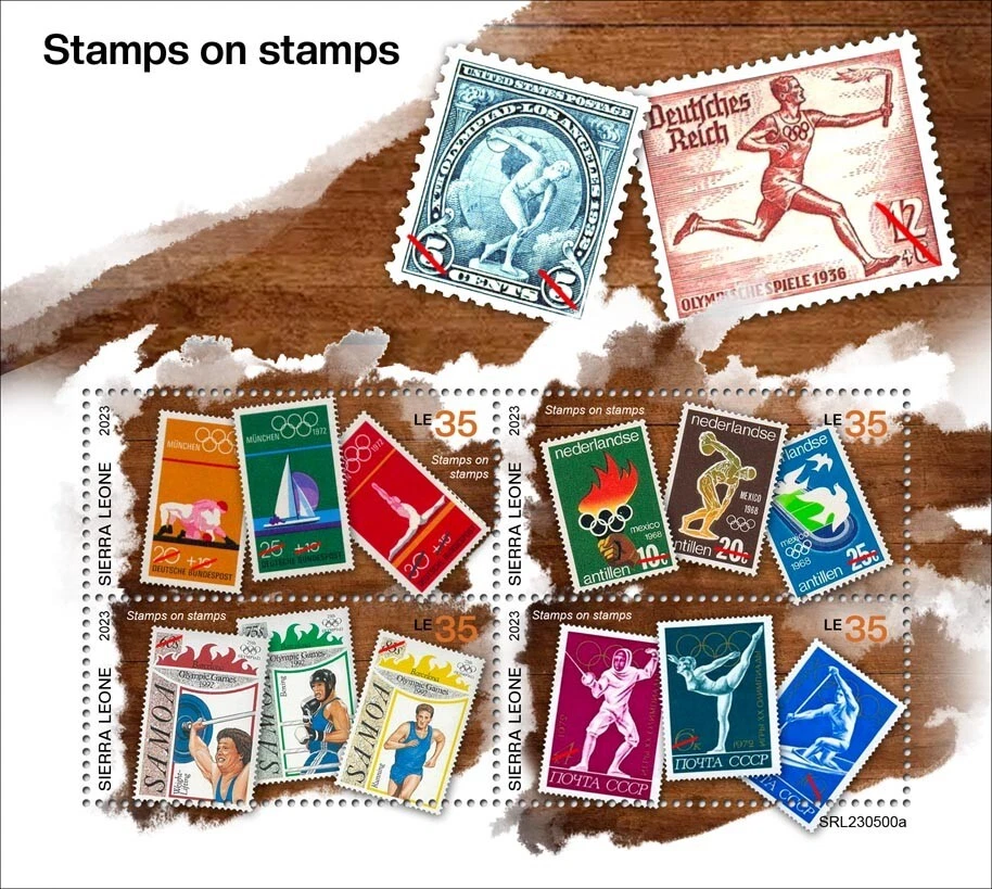 Estampillas en estampillas deportivas Juegos Olímpicos MNH 2023 Sierra Leona M/S Foto 1 de 1