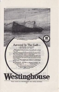 1921 Westinghouse Print-Ad/ SS Noccalulu /3000HP Geared Turbines - Picture 1 of 1