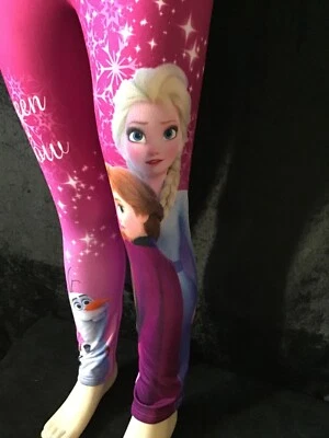 Frozen Disney Leggings,Kinder,Mädchen,104/110/122/128/134,weinrot,Thermo,lang